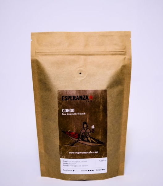 Arabica Bourbon, Specialty Coffee from DR Congo - Kivu Coopérative Sopacdi (250g) en grains ou moulu