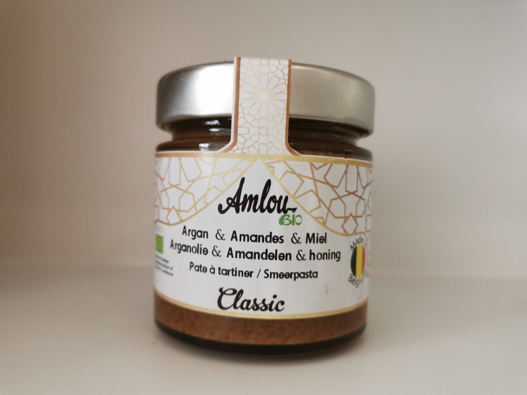 Pâte à tartiner Amlou Classic (amandes grillées, huile d'argan et miel d'acacia)