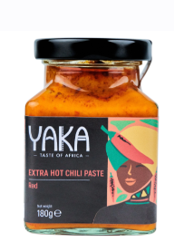 Pâte de piment rouge extra piquante (180g) - Yaka Foods Ghana
